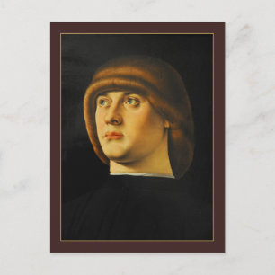 Carte Postale Portrait d'un jeune homme par Jacometto Veneziano