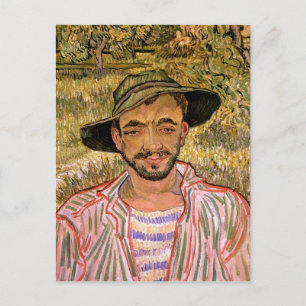 Carte Postale Portrait d'un jeune paysan, Van Gogh Art
