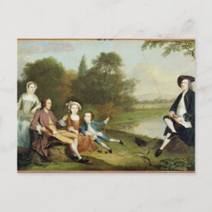 Carte Postale Portrait d'une famille, traditionnellement connu s