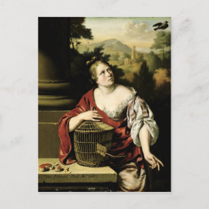 Carte Postale Portrait d'une femme, 1687