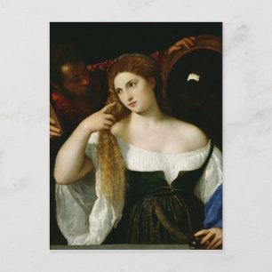 Carte Postale Portrait d'une femme à sa toilette, 1512-15