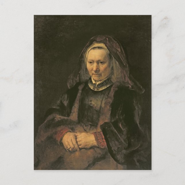 Carte Postale Portrait d'une femme âgée, c. 1650 (Devant)