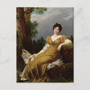 Carte Postale Portrait d'une femme assise