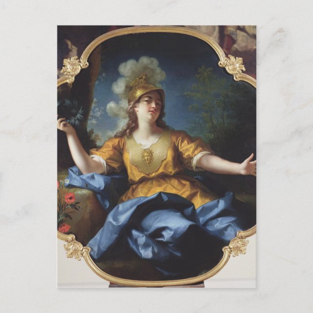 Carte Postale Portrait d'une femme comme Minerva, 1730 (Devant)