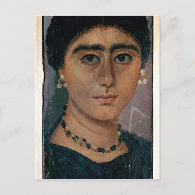 Carte Postale Portrait d'une femme, de Fayum, 1er siècle (Devant)