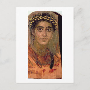 Carte Postale Portrait d'une femme, de Fayum, Romano-égyptien,