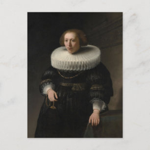 Carte Postale Portrait d'une femme par Rembrandt
