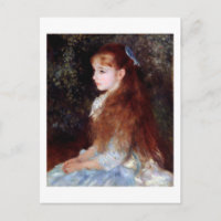 Portrait d'une fille au ruban bleu, Renoir