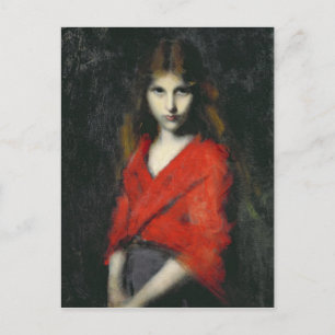 Carte Postale Portrait d'une jeune fille, le conducteur