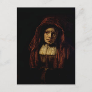 Carte Postale Portrait d'une vieille femme