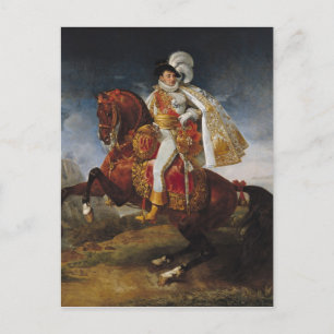 Carte Postale Portrait équestre de Jérôme Bonaparte 1808