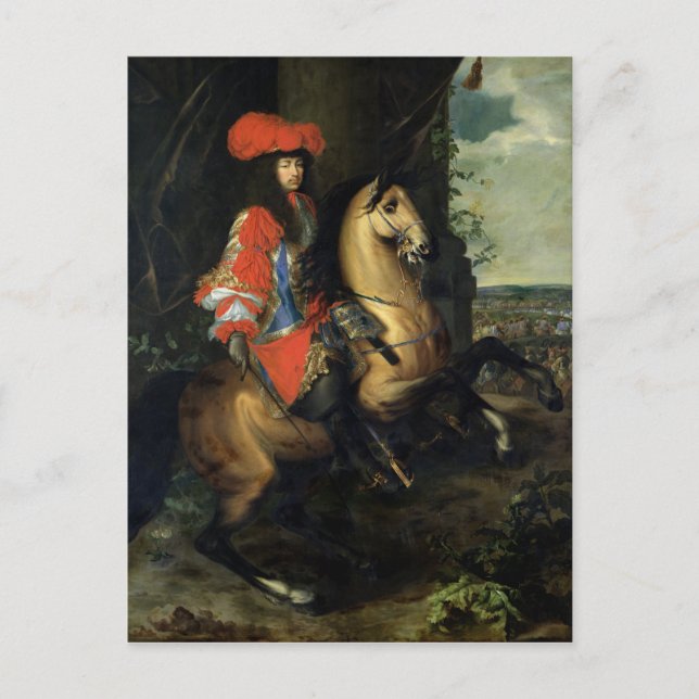 Carte Postale Portrait équestre de Louis XIV (Devant)