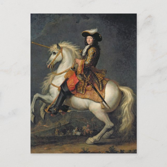 Carte Postale Portrait équestre de Louis XIV (Devant)