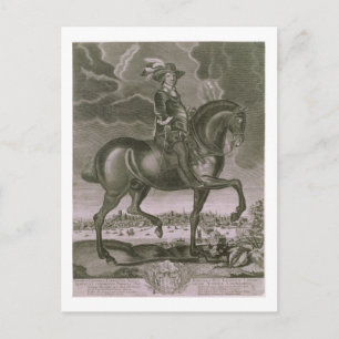 Carte Postale Portrait équestre d'Oliver Cromwell (1599-1658)