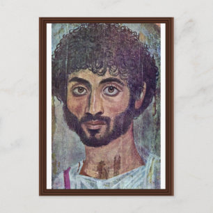 Carte Postale Portrait Fayum Mummy De Römisch-Ägyptischer