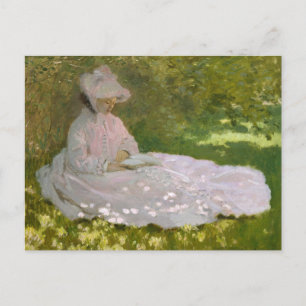 Carte Postale Portrait impressionniste de printemps, Claude Mone