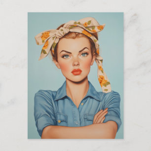 Carte Postale Portrait moderne de Rosie