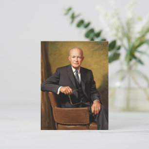 Carte Postale Portrait officiel du président Dwight Eisenhower à