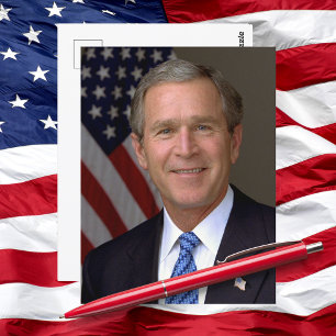 Carte Postale Portrait officiel du président George W. Bush