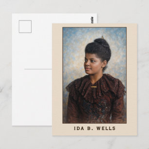 Carte Postale Portrait peint d'Ida B Wells