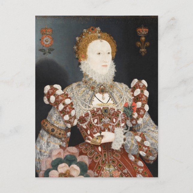 Carte Postale Portrait Pélican Reine Elizabeth I (Devant)