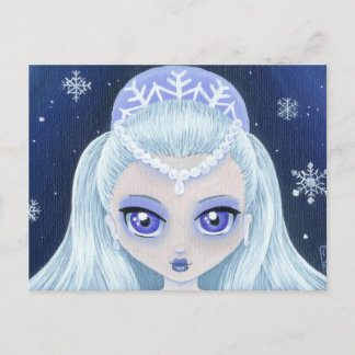 Carte postale Portrait Princesse d'hiver