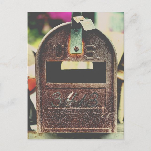 Carte Postale Portrait Rusty Mailbox (Devant)