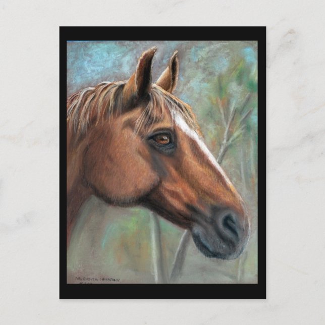 Carte postale portrait Tres pastel (Devant)