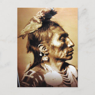 Carte Postale Portrait Vintage amérindien