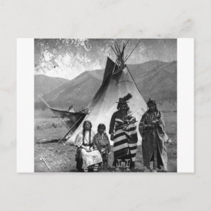 Carte Postale Portrait Vintage amérindien