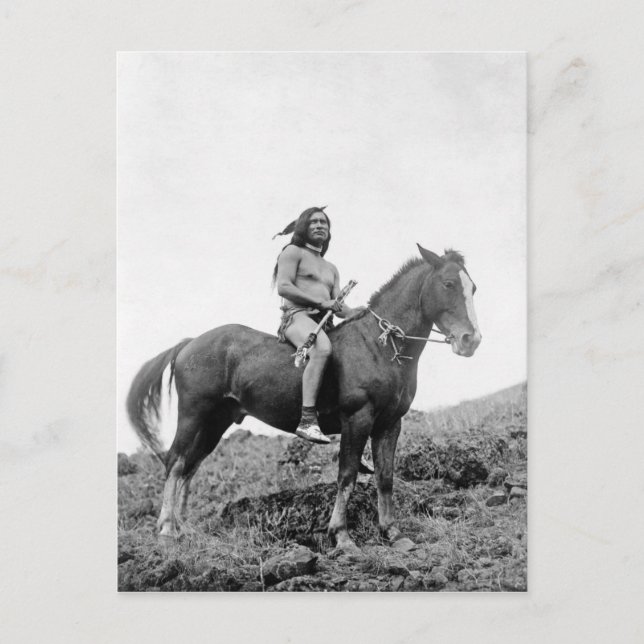 Carte Postale Portrait Vintage amérindien (Devant)