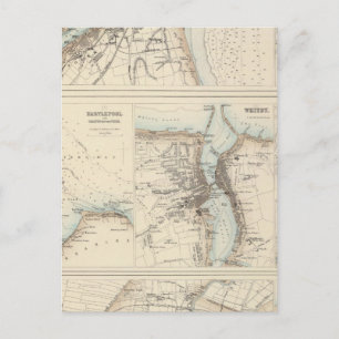 Carte Postale Ports et havres de la côte est de l'Angleterre