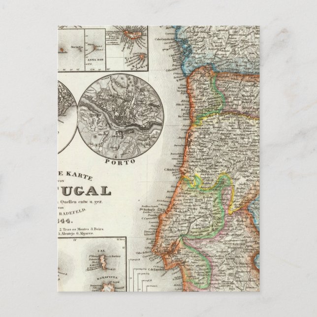 Carte Postale Portugal et Cap-Vert (Devant)