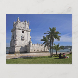 Carte Postale Portugal, Lisbonne. Tour de Belem, un site classé 
