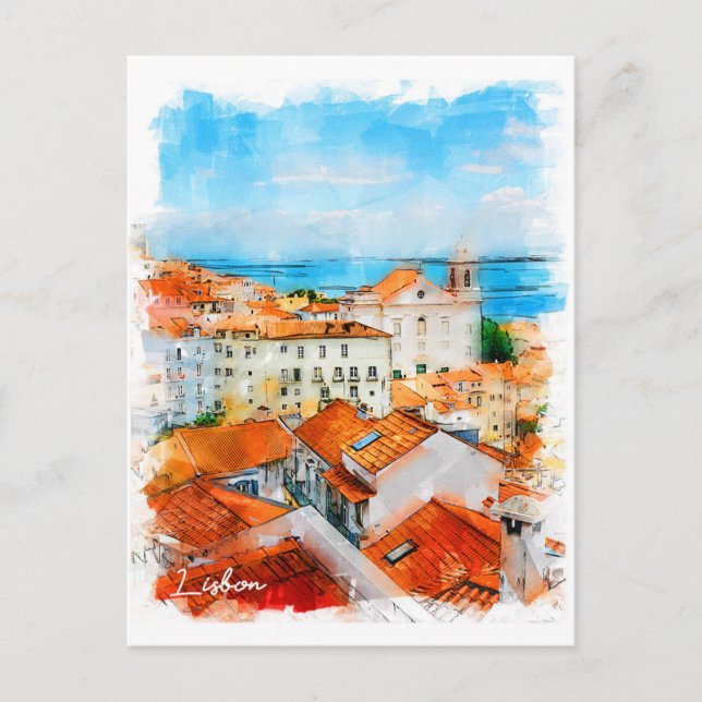 Carte Postale Portugal, Lisbonne, Ville (Devant)