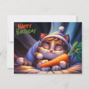 Carte Postale Poscards Happy Birthday Petit Chat 10