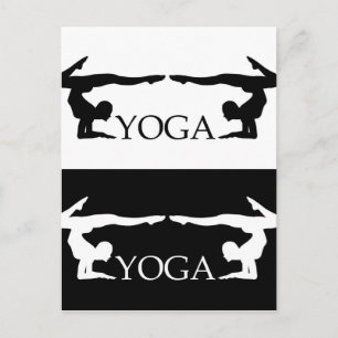 Carte Postale Pose de yoga - Niveau avancé