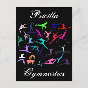 Carte Postale Poses de gymnastique de 25 filles personnalisées