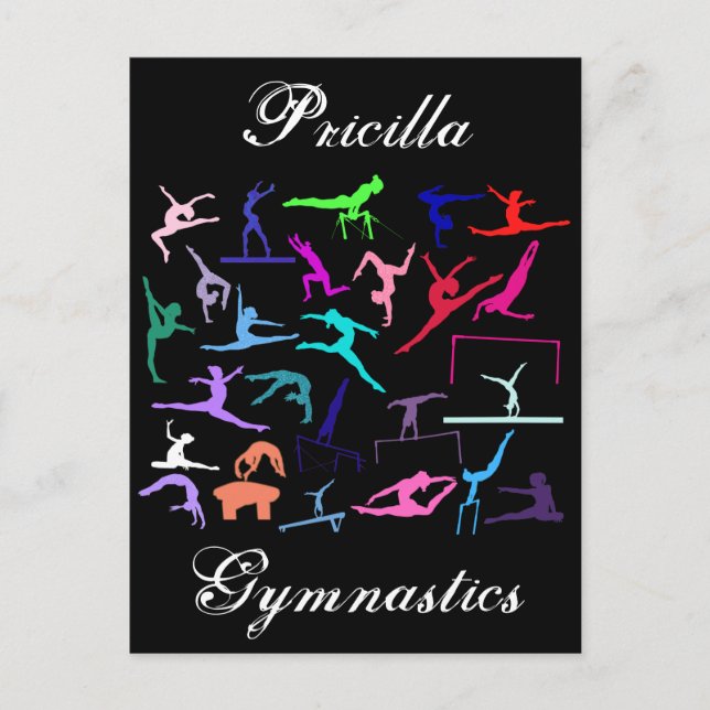 Carte Postale Poses de gymnastique de 25 filles personnalisées (Devant)