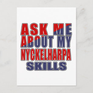 CARTE POSTALE POSEZ-MOI DES QUESTIONS SUR NYCKELHARPA SMUSIC