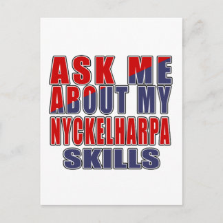 CARTE POSTALE POSEZ-MOI DES QUESTIONS SUR NYCKELHARPA SMUSIC