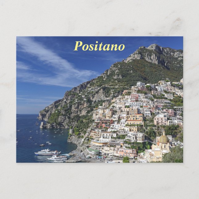 Carte Postale Positano par la mer (Devant)
