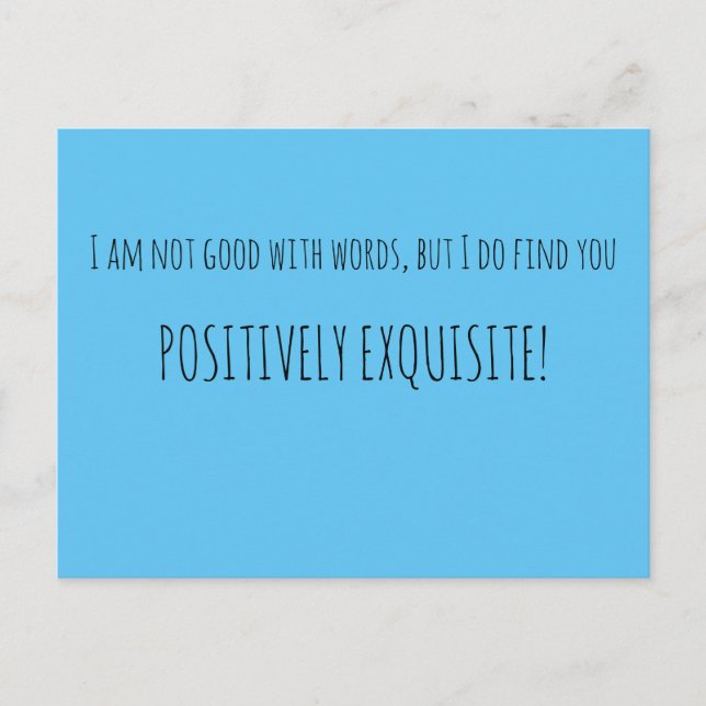 Carte Postale Positif (Devant)