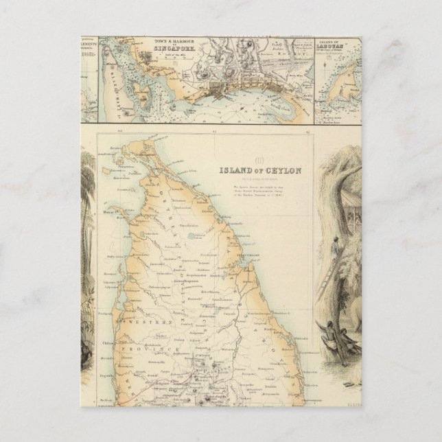 Carte Postale Possessions britanniques en mer d'Inde (Devant)