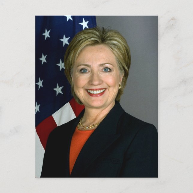 Carte Postale Post-card d'Hillary Clinton (Devant)
