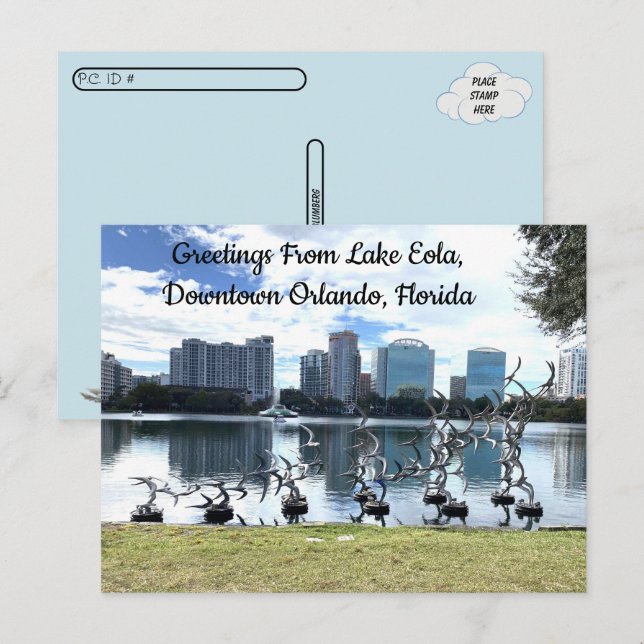 Carte Postale Post-croisement - Salutations d'Orlando, Floride (Devant / Derrière)