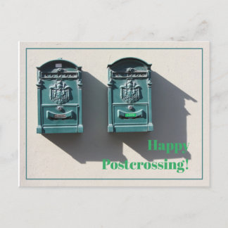 Carte Postale post-franchissement heureux de boîte aux lettres v