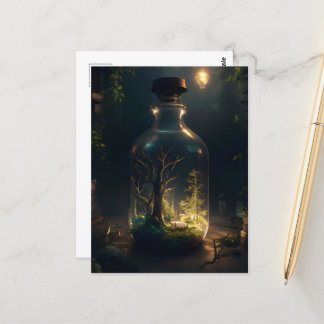 Carte Postale Postal Bosque enbotellado