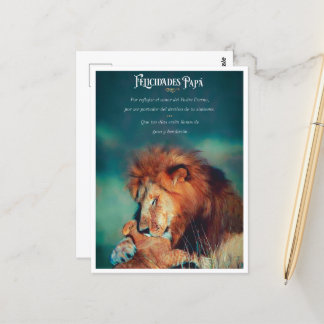 Carte Postale Postal de Felicitaciones con Diseño de León