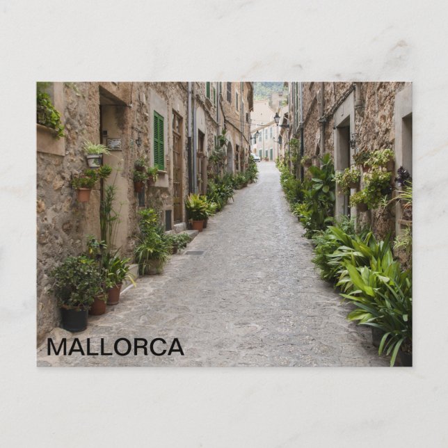 Carte Postale postal del pueblo de Valldemossa, en Majorque (Devant)